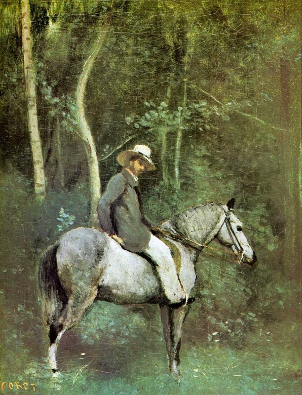 Cavaliere nel bosco