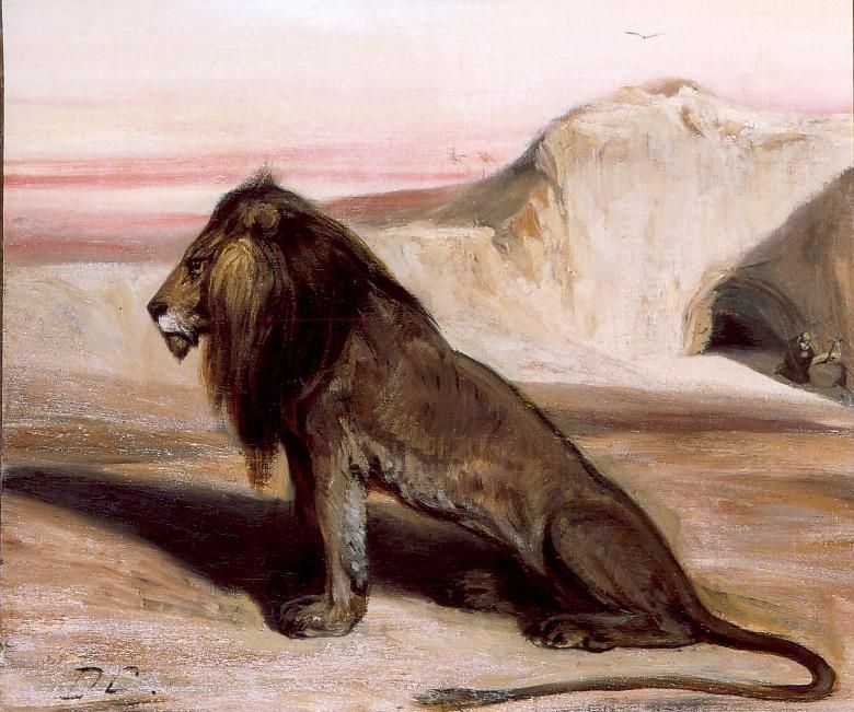 Lion avec Saint Jrme dans le dsert